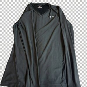 Under Armour Black V-Neck Performance Shirt size L